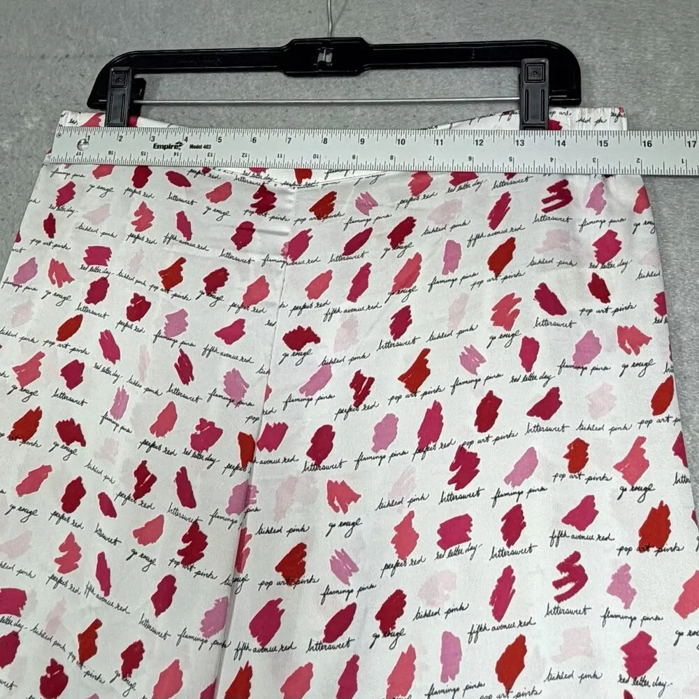 Kate Spade Synthetic Lipstick Cropped Pajamas Set Women’s Size 1
